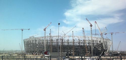 Construction stade national de Bakou EURO 2020