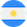 drapeau rond argentine foot