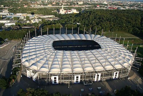 Volksparkstadion de Hambourg en Allemagne