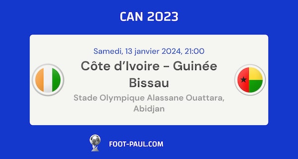 Aperçu et pronostic sur le match de la CAN 2023 entre la Côte d'Ivoire et la Guinée Bissau