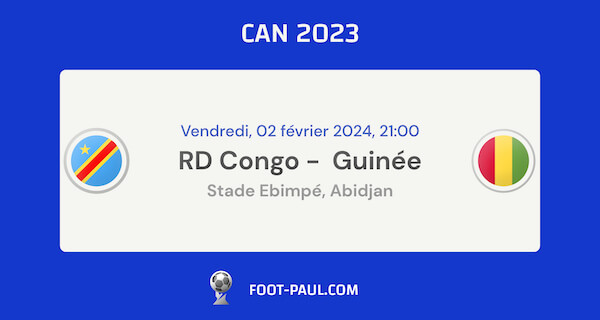 Aperçu du quart de finale RD Congo - Guinée à la CAN 2023