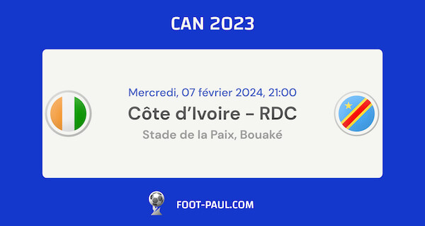 Aperçu de la demi-finale Côte d'Ivoire - RD Congo à la CAN 2023